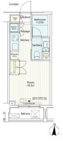 カスタリア菊川の物件間取画像